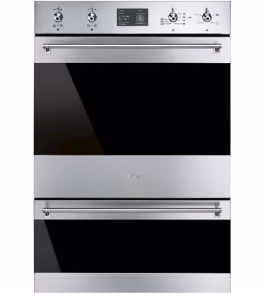 Picture of Smeg DOSPA6395X 60cm Pyrolytic Double Wall Oven