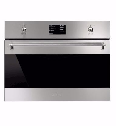Picture of Smeg SFA4395MCX 45cm Combi Microwave Wall Oven