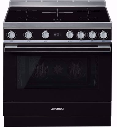 Picture of Smeg Portofino CPF9IPBL 90cm 5 Zone Pyrolytic Induction Freestanding Oven